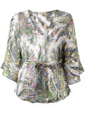 floral print blouse 