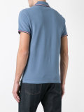 striped trim polo shirt