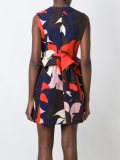 floral ruched waist dress