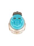 embossed skull ring