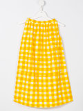 sleeveless checked dress 