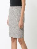 patterned pencil skirt