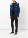 distressed denim jacket