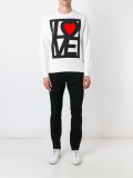 ‘Love Me'印花套头衫