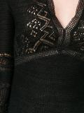 crochet V-neck dress