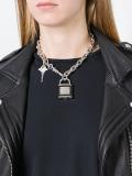 lock key pendants necklace