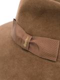 wide brim strapped hat