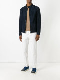 Zipped suede jacket