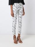 printed slim fit trousers