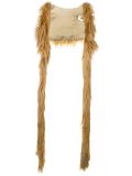 faux fur waistcoat