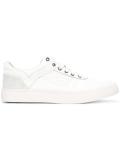 perforated detail lace-up sneakers