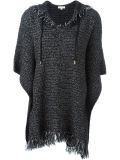 frayed edge hooded jumper