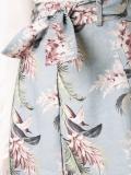 floral print A-line skirt