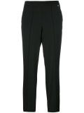 pleat detail cropped trousers