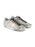Superstar leopard print glitter sneakers
