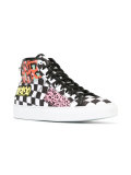 patterned checkered hit-tops