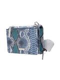 snakeskin effect shoulder bag 