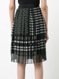 printed pleat skirt
