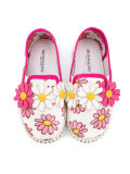 floral embellished slippers