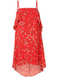 floral print layered dress