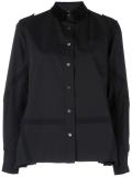  velvet collar poplin shirt