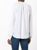 tie-neck blouse