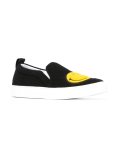 smiley patch slip-on sneakers