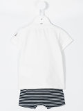 striped short set