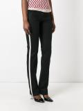 striped side slim-fit trousers