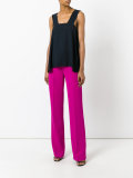 high-waisted trousers