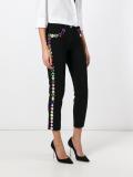 mirror embellished trousers