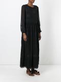 sheer lace insert dress