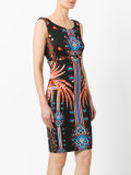 patterned fitted dress