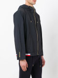 logo patch hooded jacket 