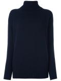 embellished elbow patch jumper