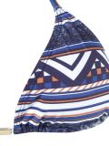 geometric print triangle top bikini set