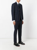 striped three-piece suit 