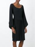 bell sleeve knee length dress