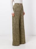 jacquard high-waisted trousers