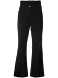 cropped flared trousers