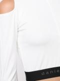 cropped cutout turtleneck sweatshirt