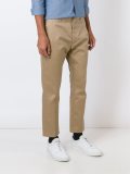 dropped crotch straight-fit chinos