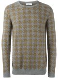 houndstooth patterned sweater