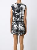 round neck printed playsuit