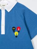 lightbulb embroidered polo shirt