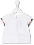 check trim T-shirt