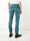 straight fit biker jeans