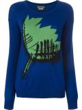flower intarsia jumper