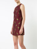 bird print mini dress 