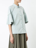 ruffled sleeves shirt